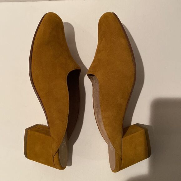 Eileen Fisher Brief Suede Mule Block Heel Shoe - Picture 7 of 12